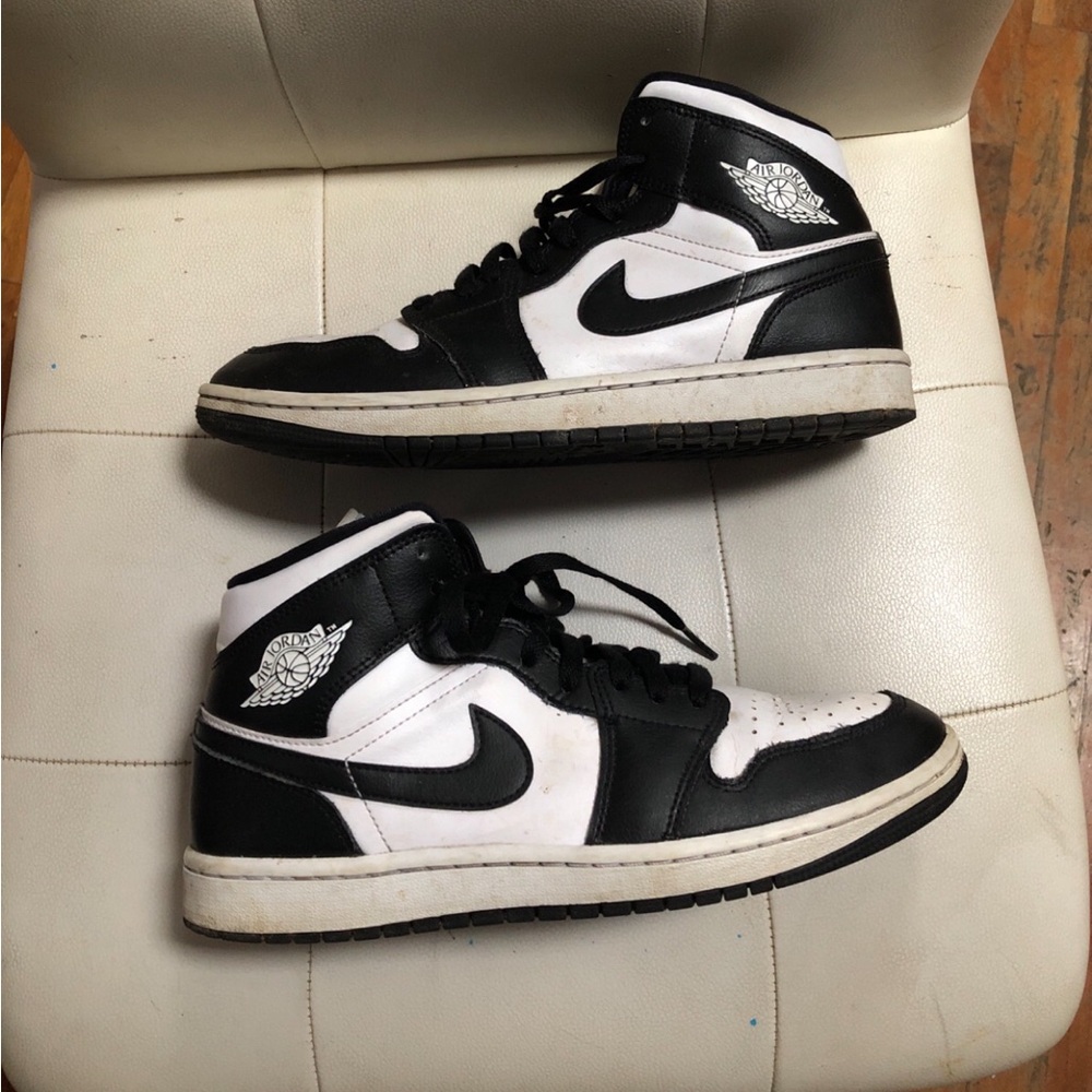 Nike air jordan 1 panda mid shoes size 10 women’s or 8.5 men’s from 2023